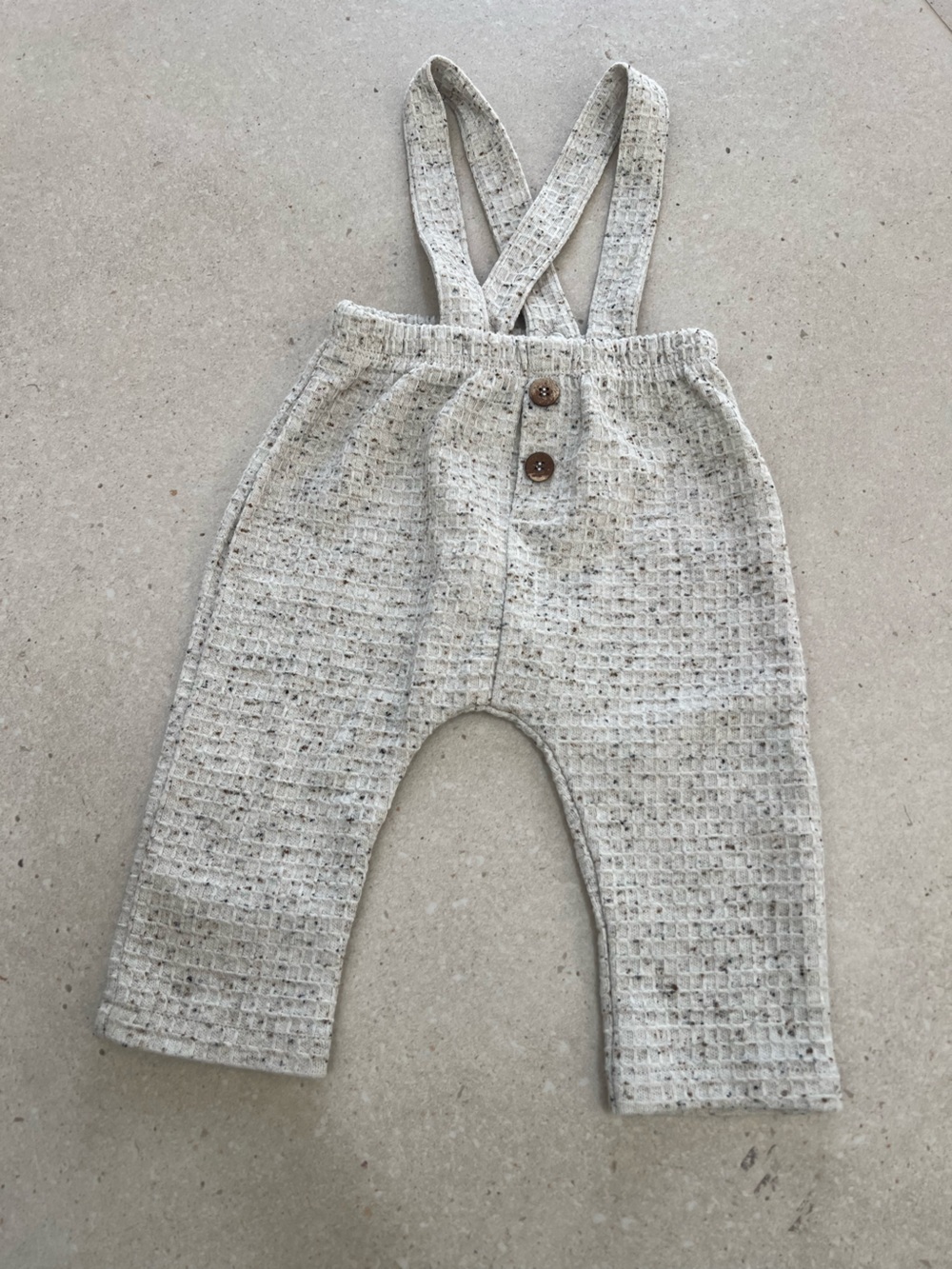 Play Up Speckled Suspender Pants